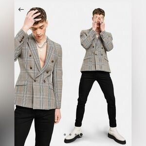 Asos Design - Double Breasted Blazer (size 38R)